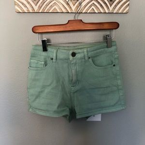 Turquoise Jean shorts